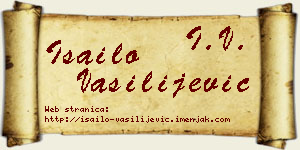 Isailo Vasilijević vizit kartica